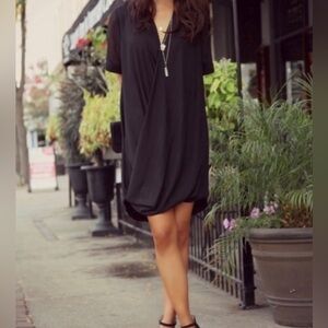 Topshop flowy wrap Short Sleeve Dress Size US 2 from Nordstrom